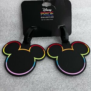 Disney Pride Collection Black luggage Bag Tags